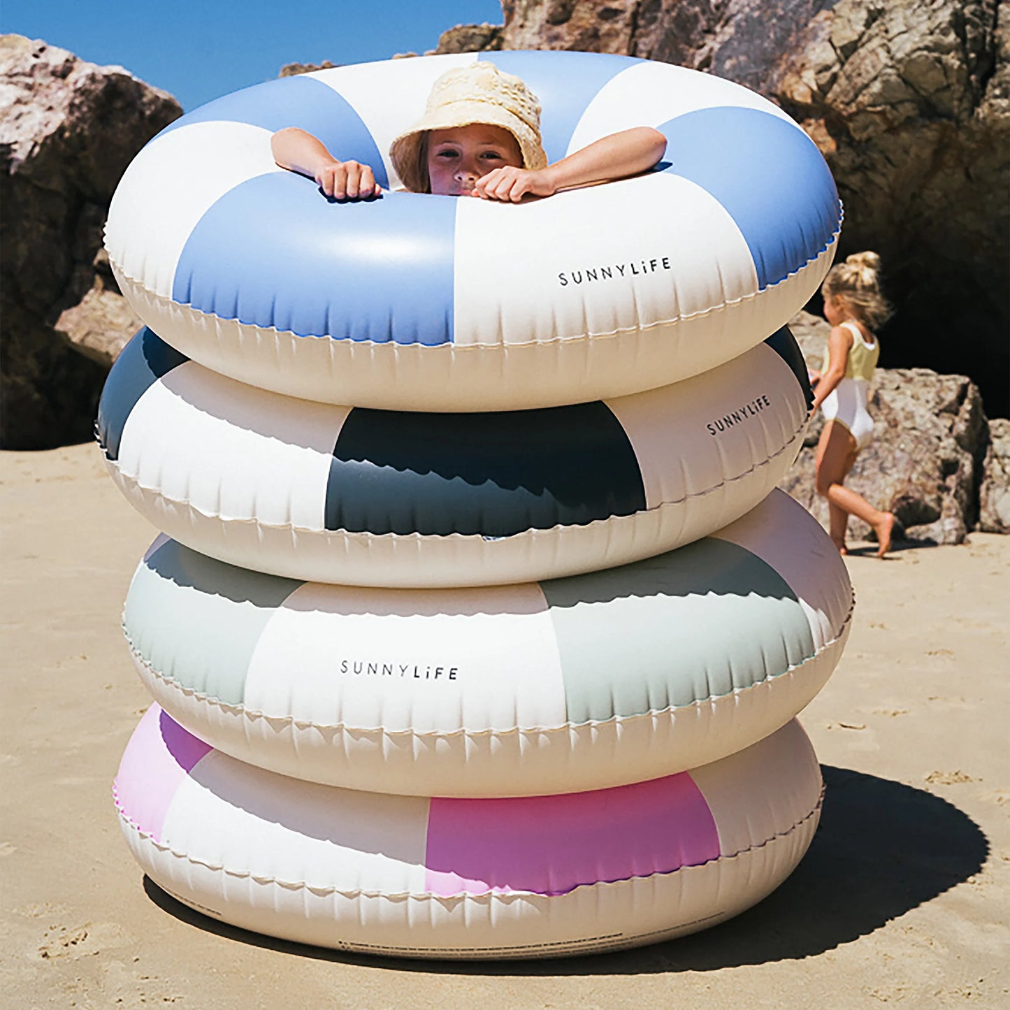 Pool Ring - Blue Stripe