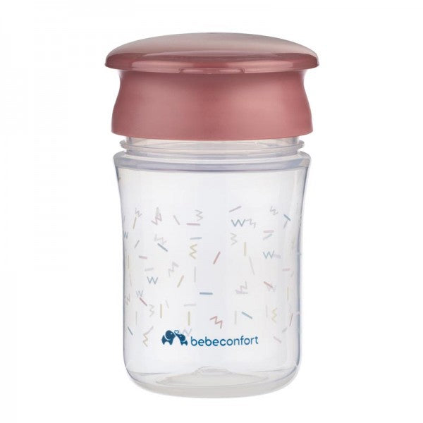 Anti-leak 360° cup 280ml 6M+ - Terra Pink