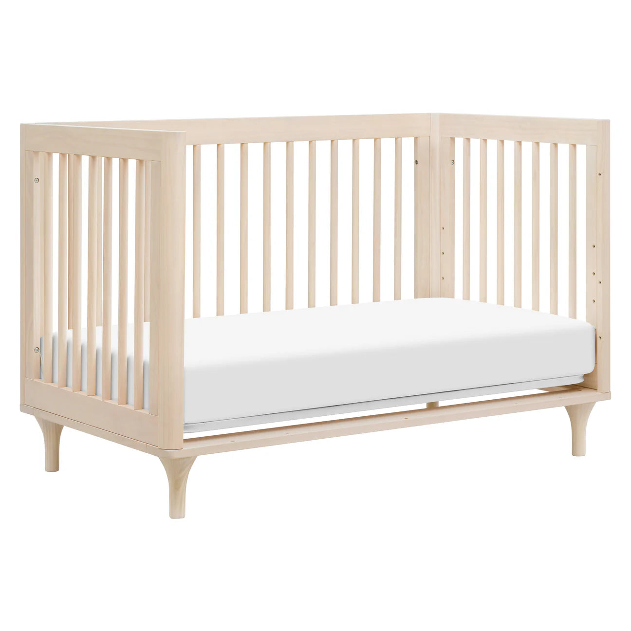 Lolly 3-in-1 Convertible Crib with Toddler Bed Conversion Kit - Washed Natural