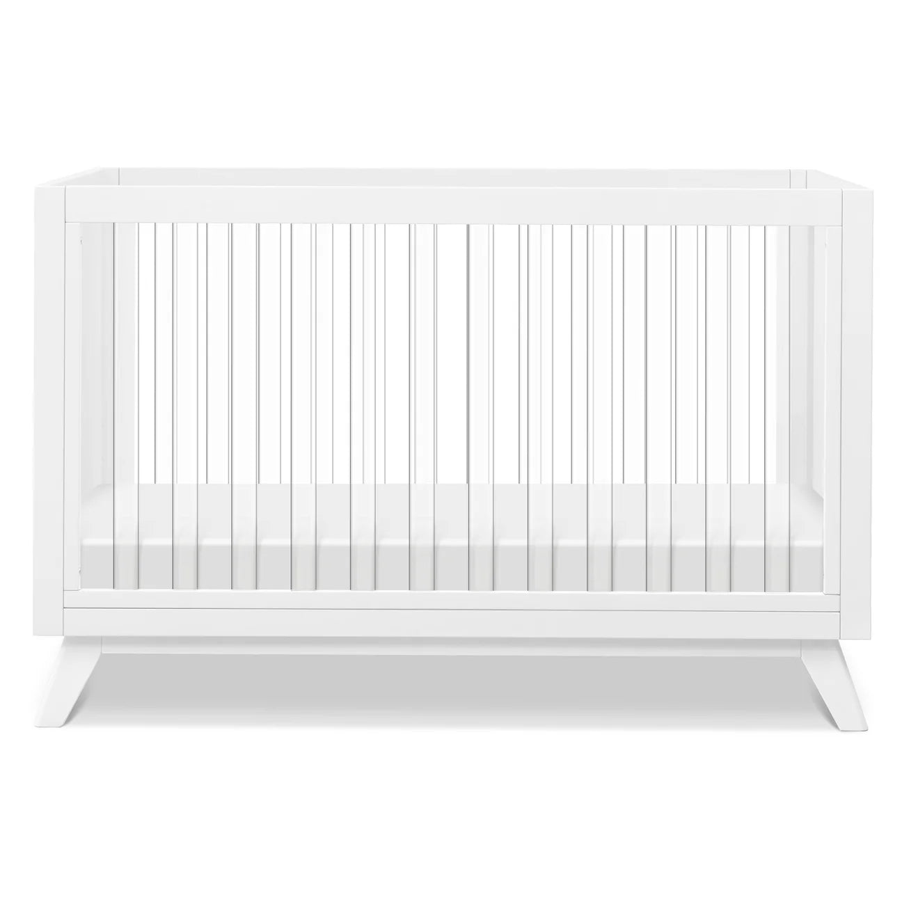 Otto 3-in-1 Convertible Crib | Acrylic Slats - White