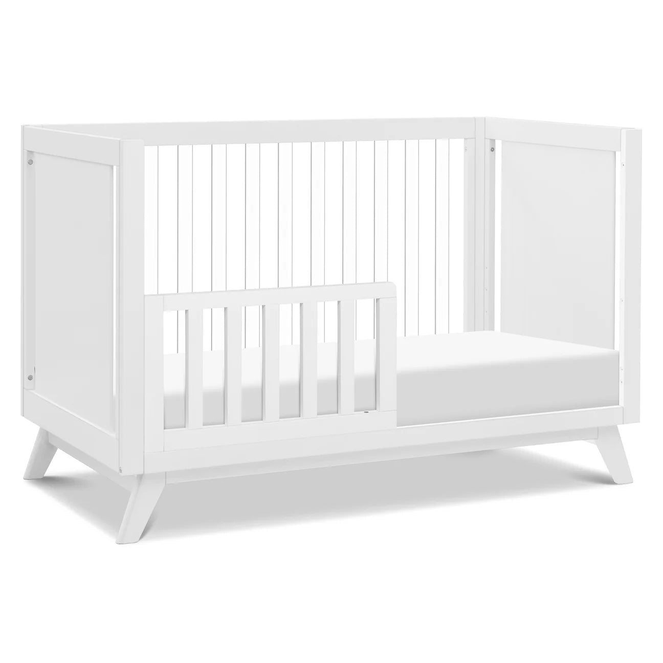 Otto 3-in-1 Convertible Crib | Acrylic Slats - White