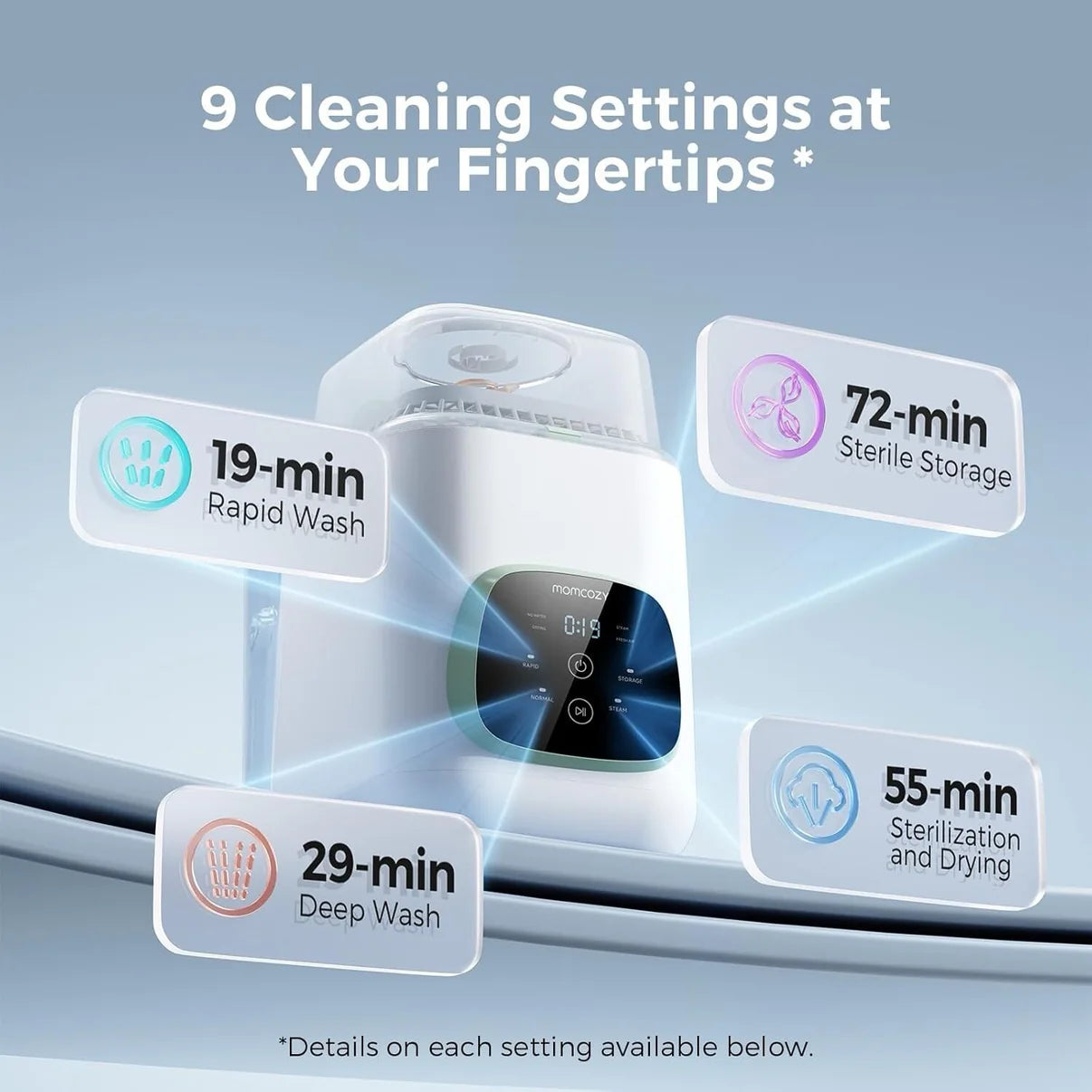 KleanPal Pro Baby Bottle Washer, Sterilizer & Dryer