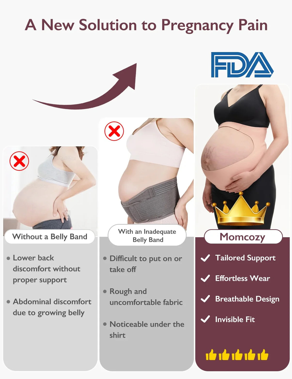 Ergonest Maternity Belly Band - Large