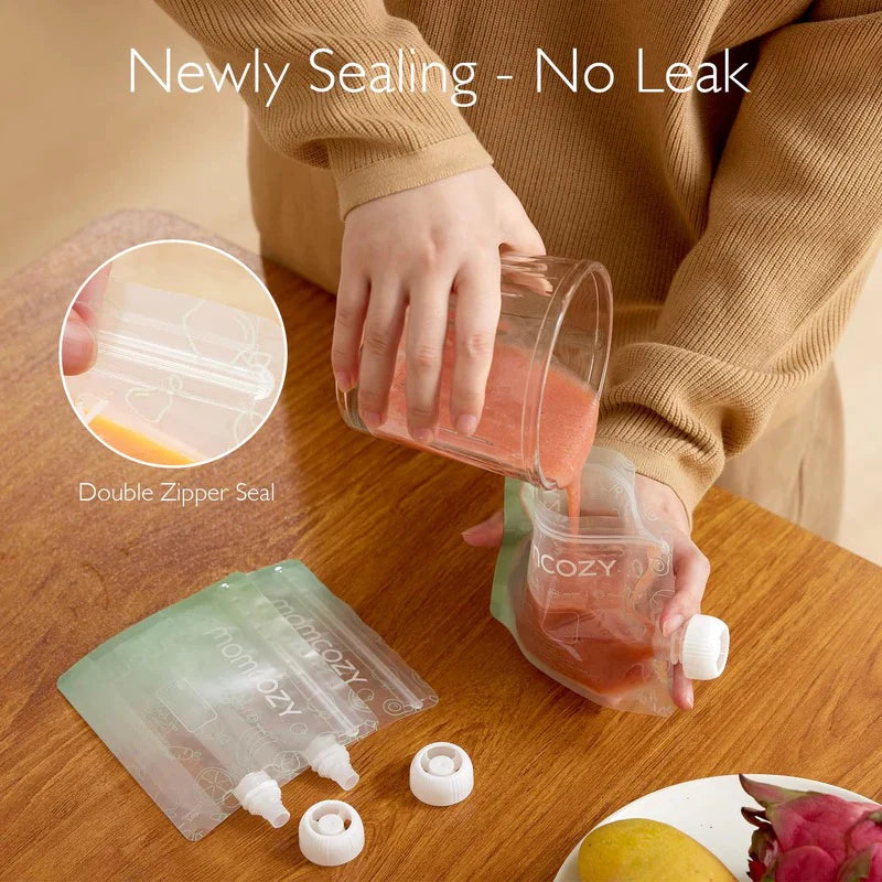 10 Reusable Baby Food Pouches | 100ml