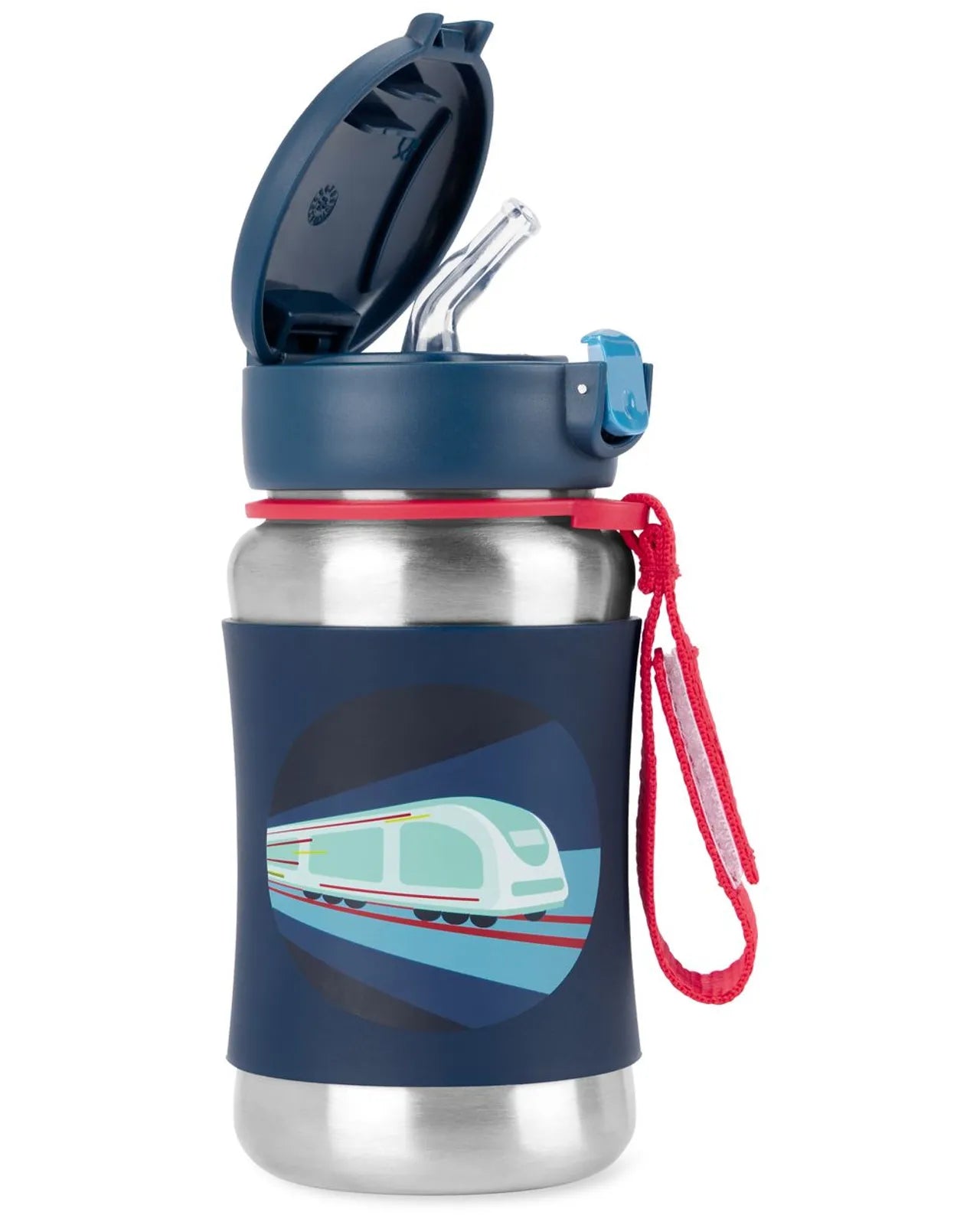 Spark Style Stainless Steel Straw Bottle - Train