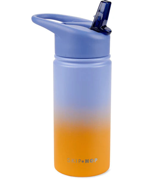 Wander Stainless Steel Straw Bottle - Ombré Blue