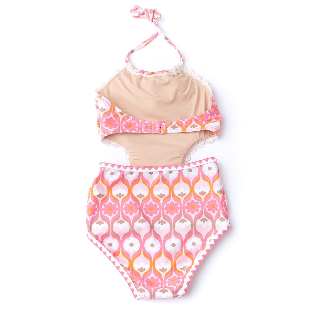 Summer Sorbet Crochet Halter Swimsuit