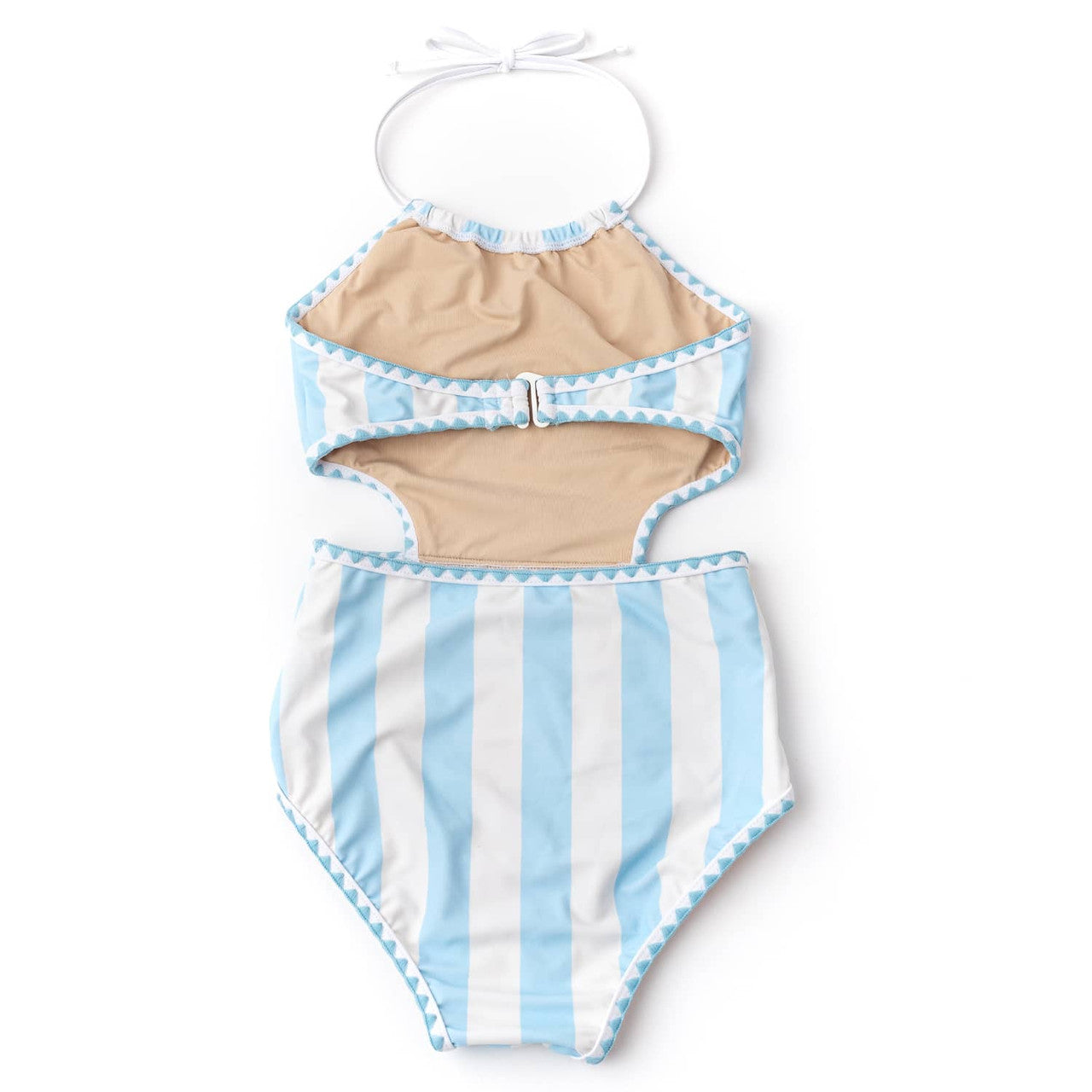 Cabana Daisy Crochet Halter Swimsuit