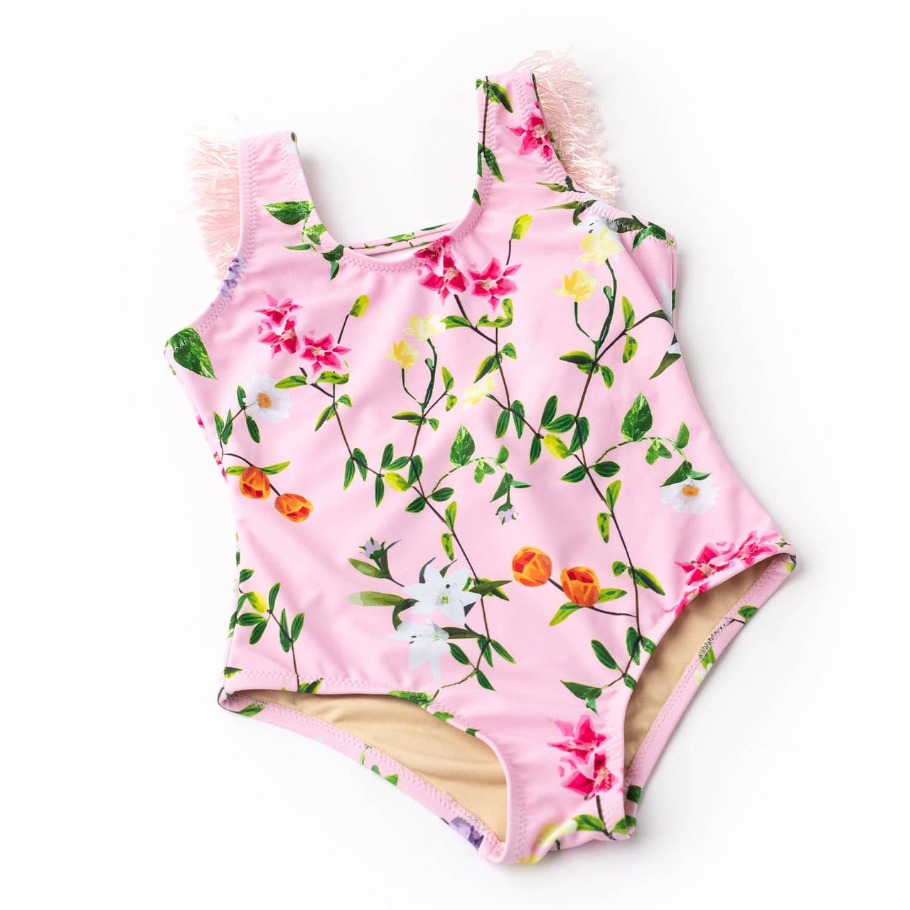 Wildflowers Fringe Back Swimsuit