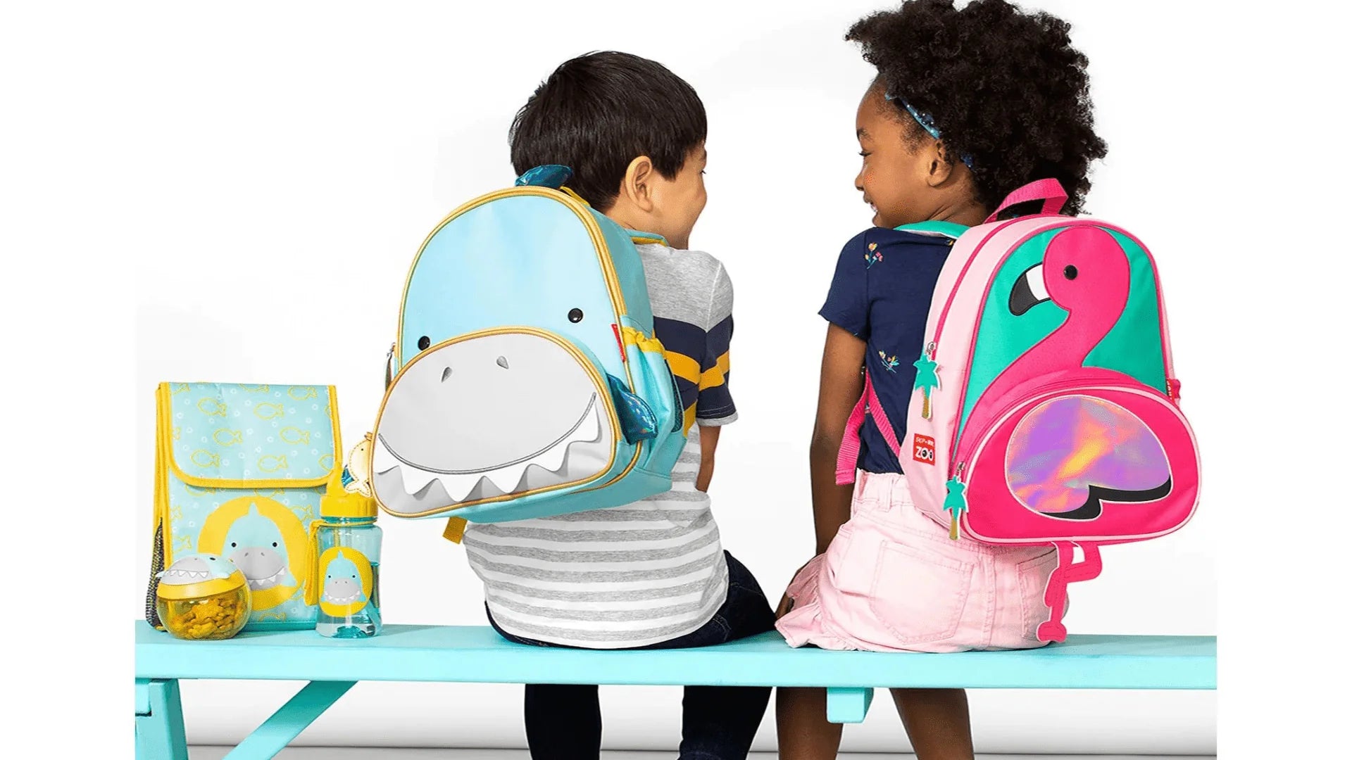 Shop Back to School backpacks, lunch boxes, and water bottles