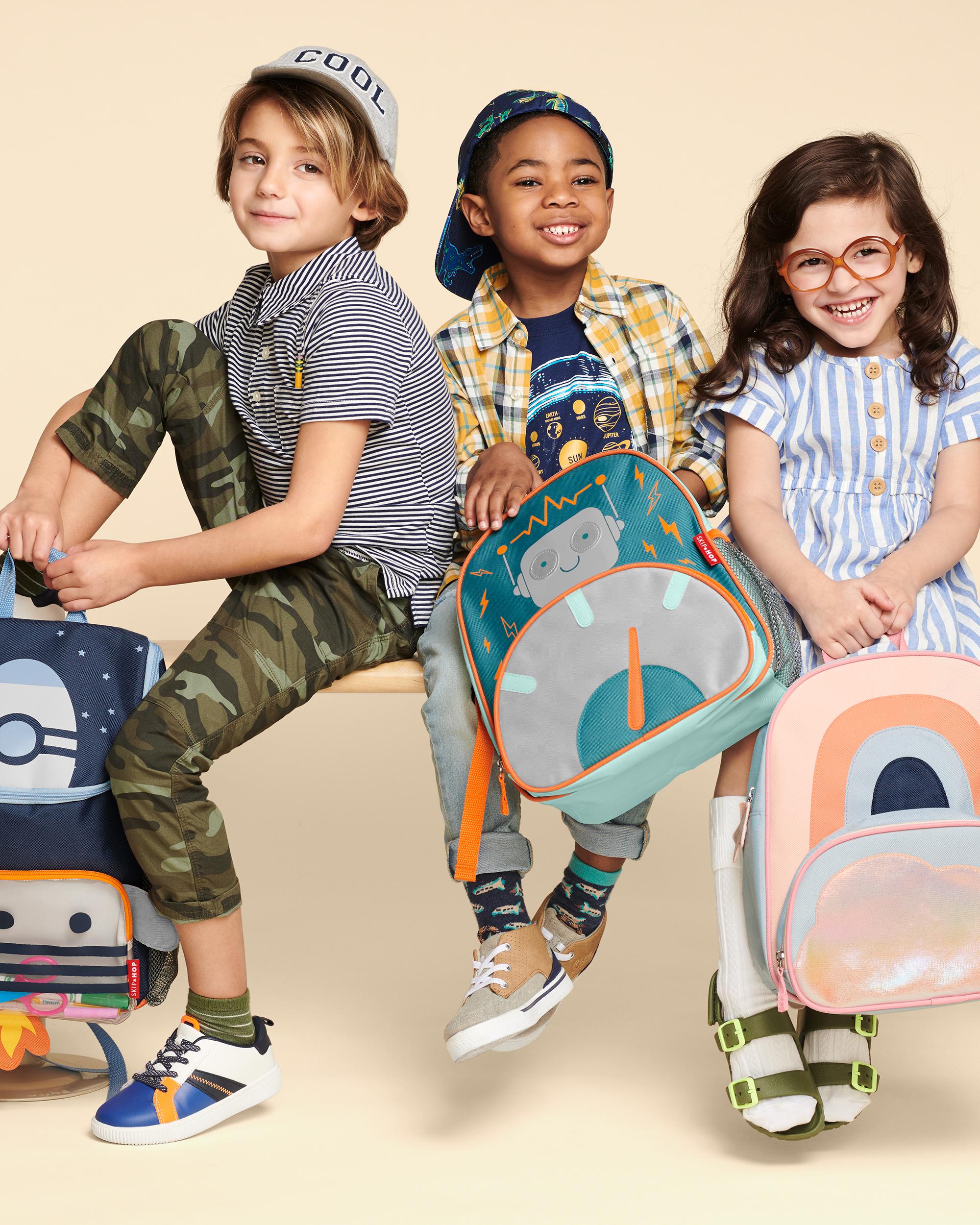 image of kids with backpacks for back to school