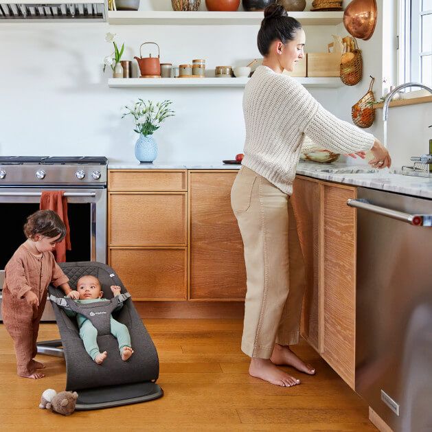 3-IN-1 Evolve Baby Bouncer - Charcoal Grey