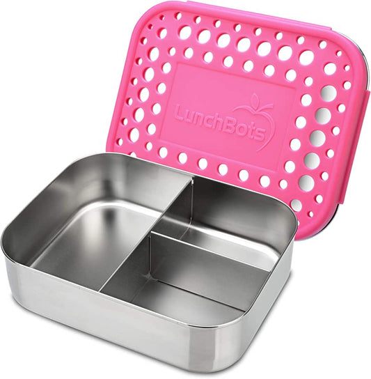 Medium Trio Bento Box - Pink Dots
