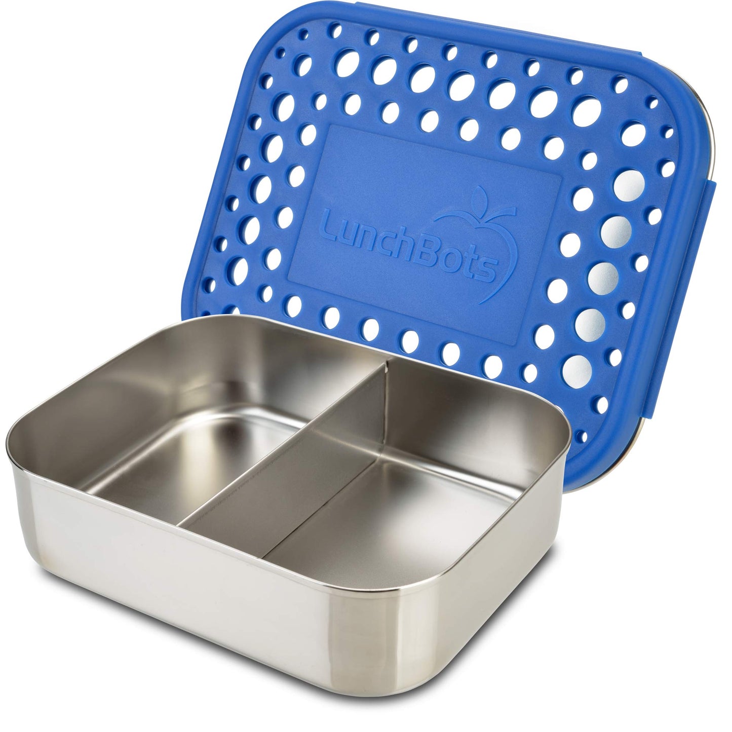 Medium Duo Bento Box - Blue Dots