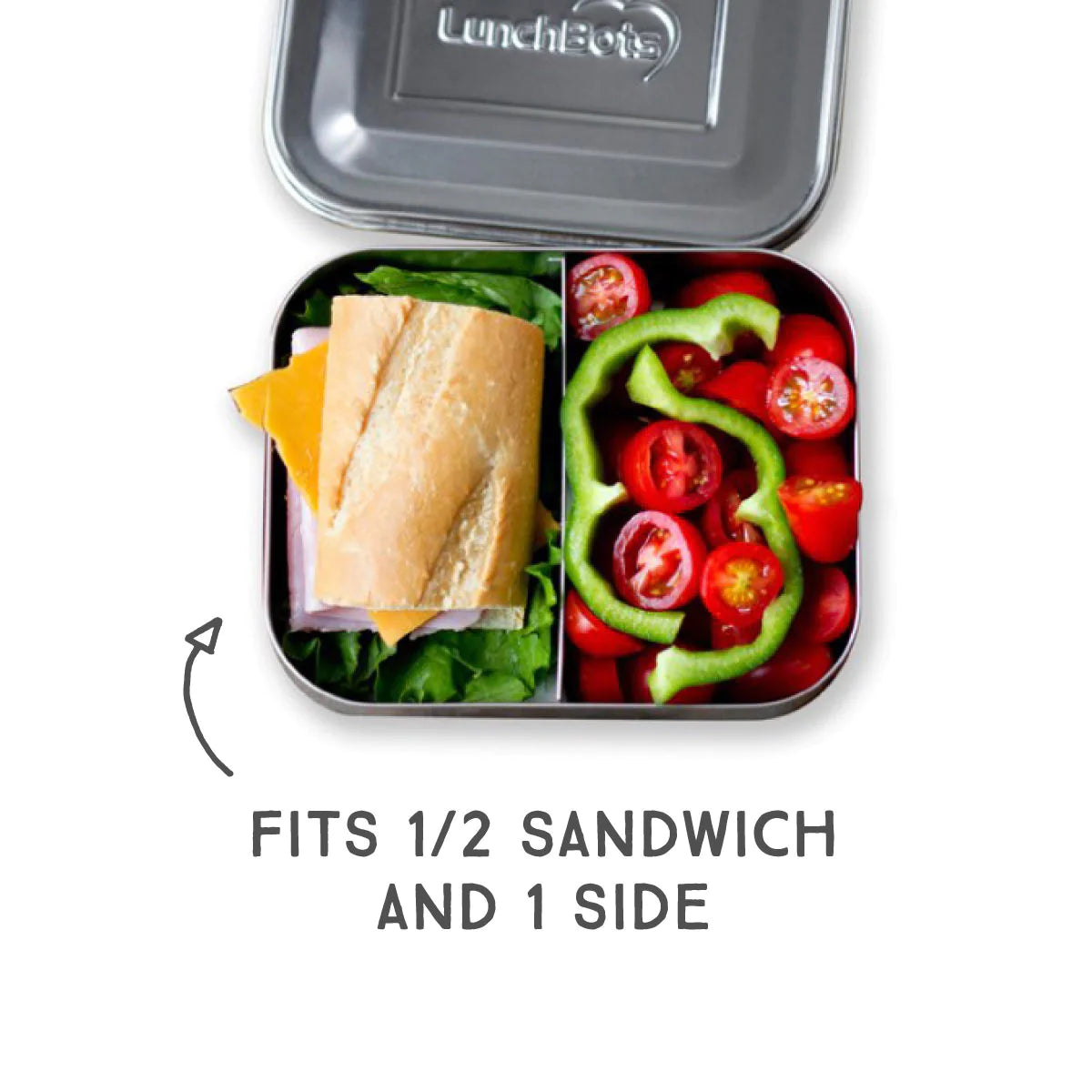 Medium Duo Bento Box - Blue Dots