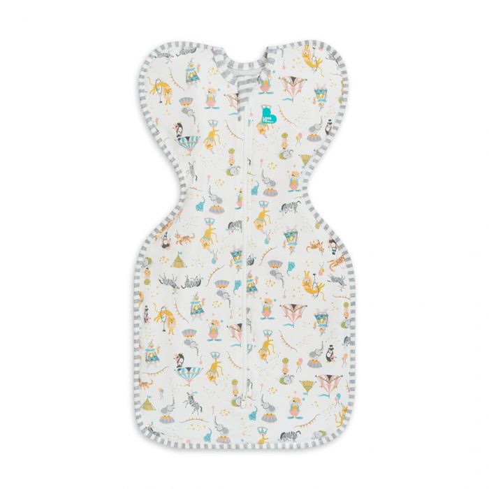 Swaddle Up™ 1.0 TOG Circus White - Designer Collection - MEDIUM
