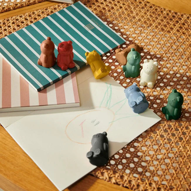 Wallace Mr Bear Cryaons - Pack of 9