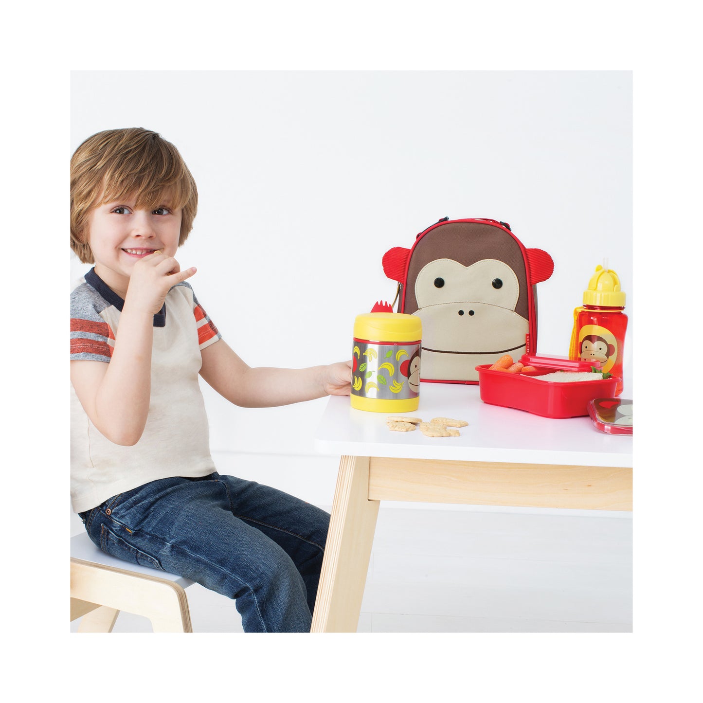 Zoo Insulated Little Kid Food Jar - Monkey