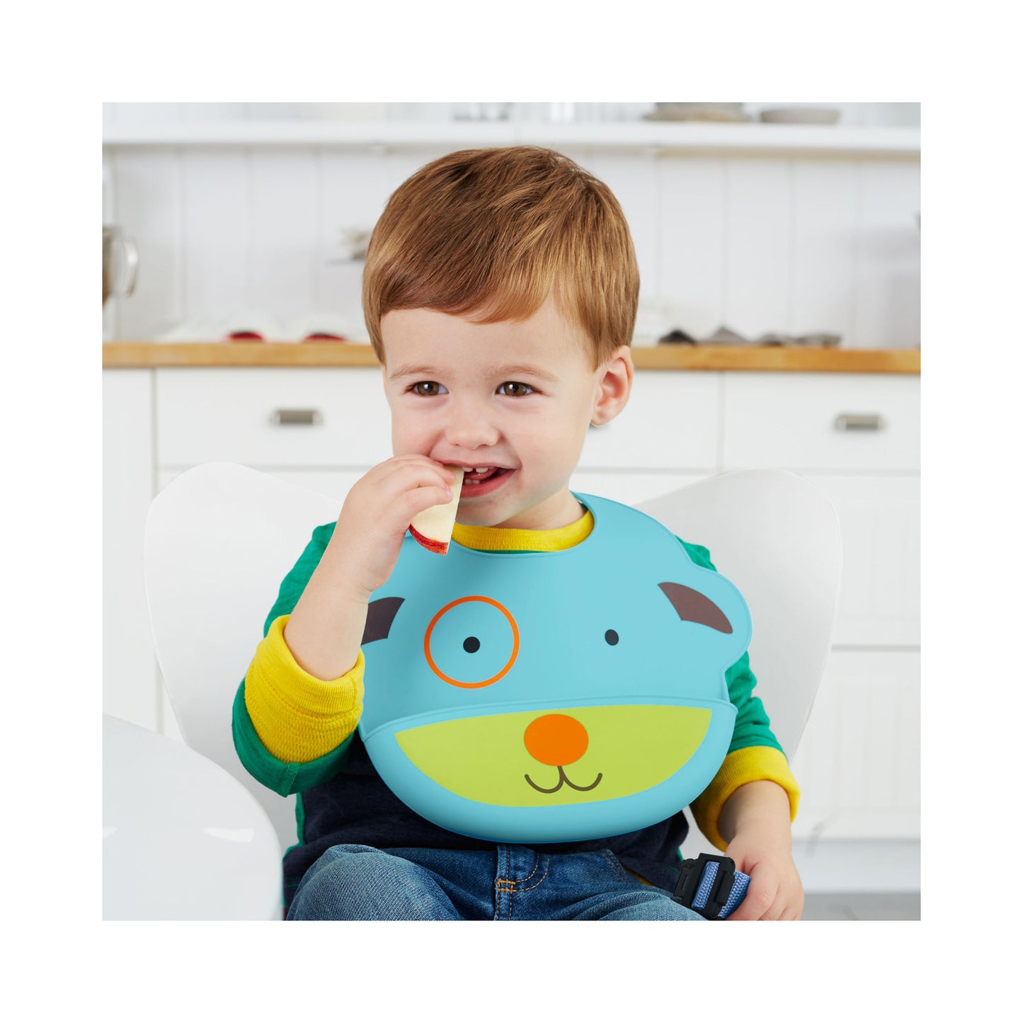 Zoo Fold & Go Silicone Bib - Dog