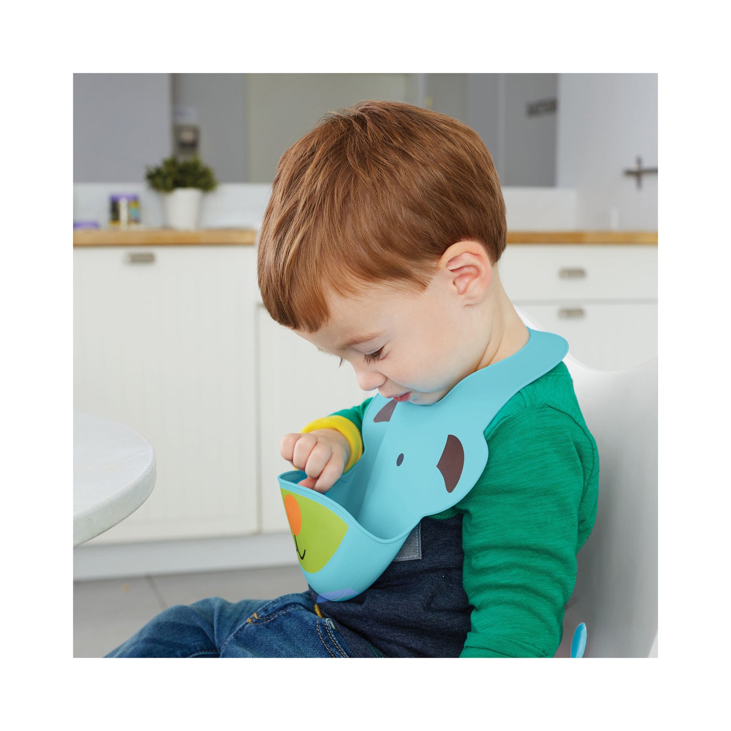 Zoo Fold & Go Silicone Bib - Dog