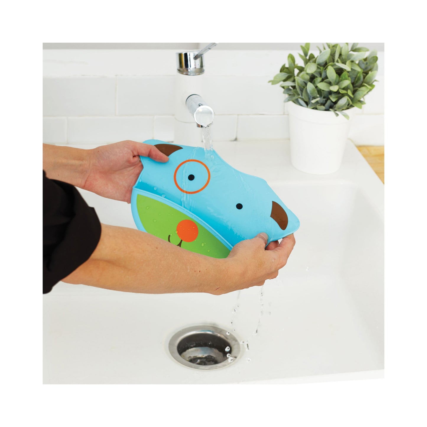 Zoo Fold & Go Silicone Bib - Dog