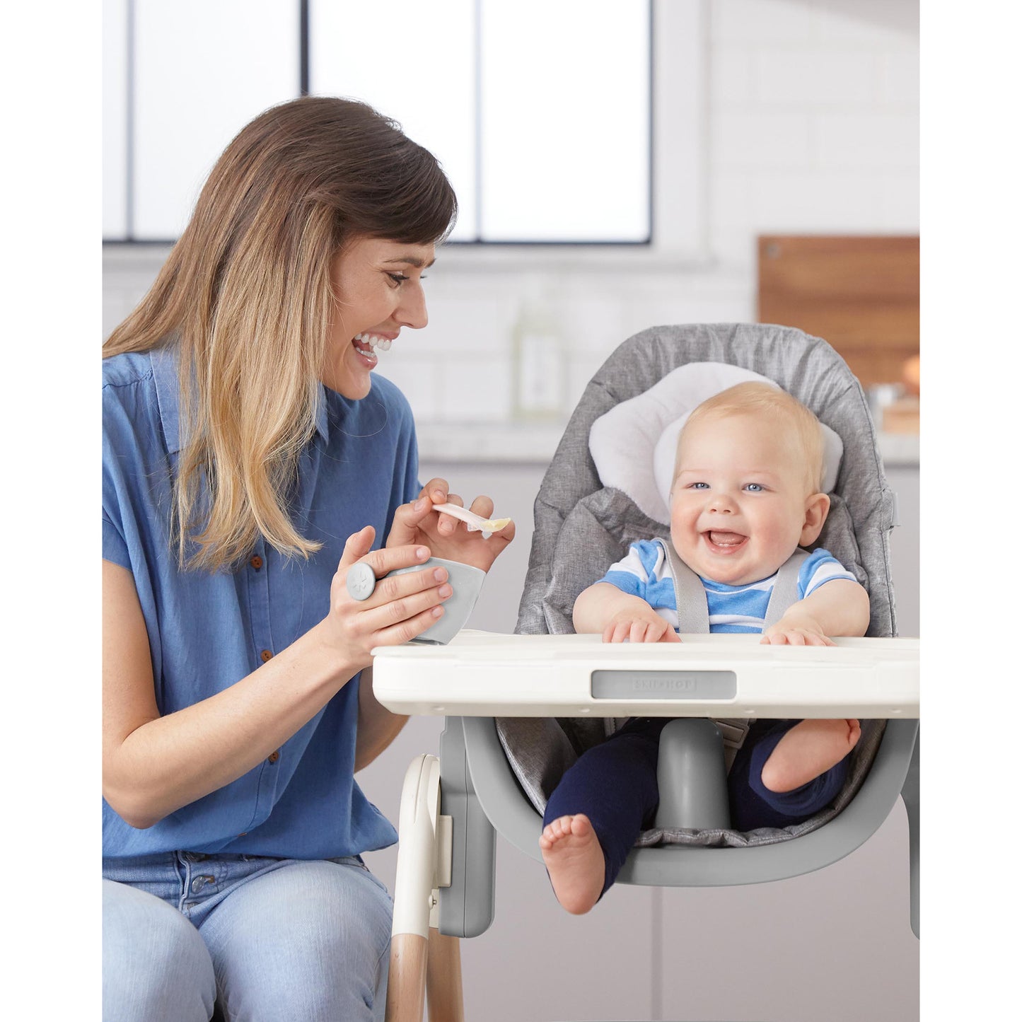 Easy-Grab Bowls-Grey/Soft Teal