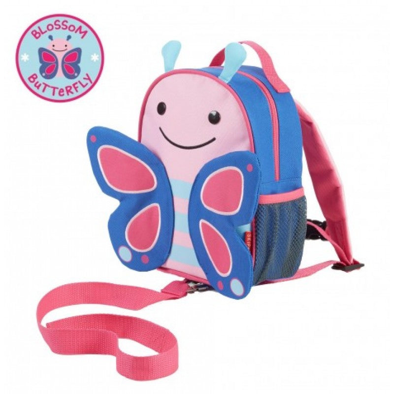 Mini Backpack With Safety Harness - Butterfly