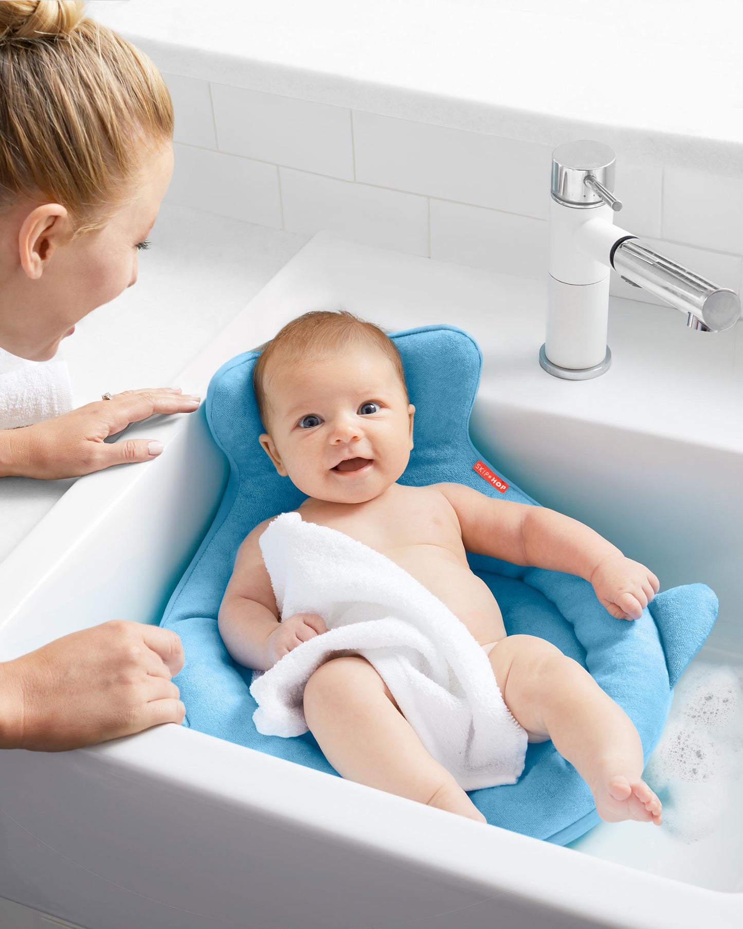 Moby SoftSpot Sink Bather - Blue