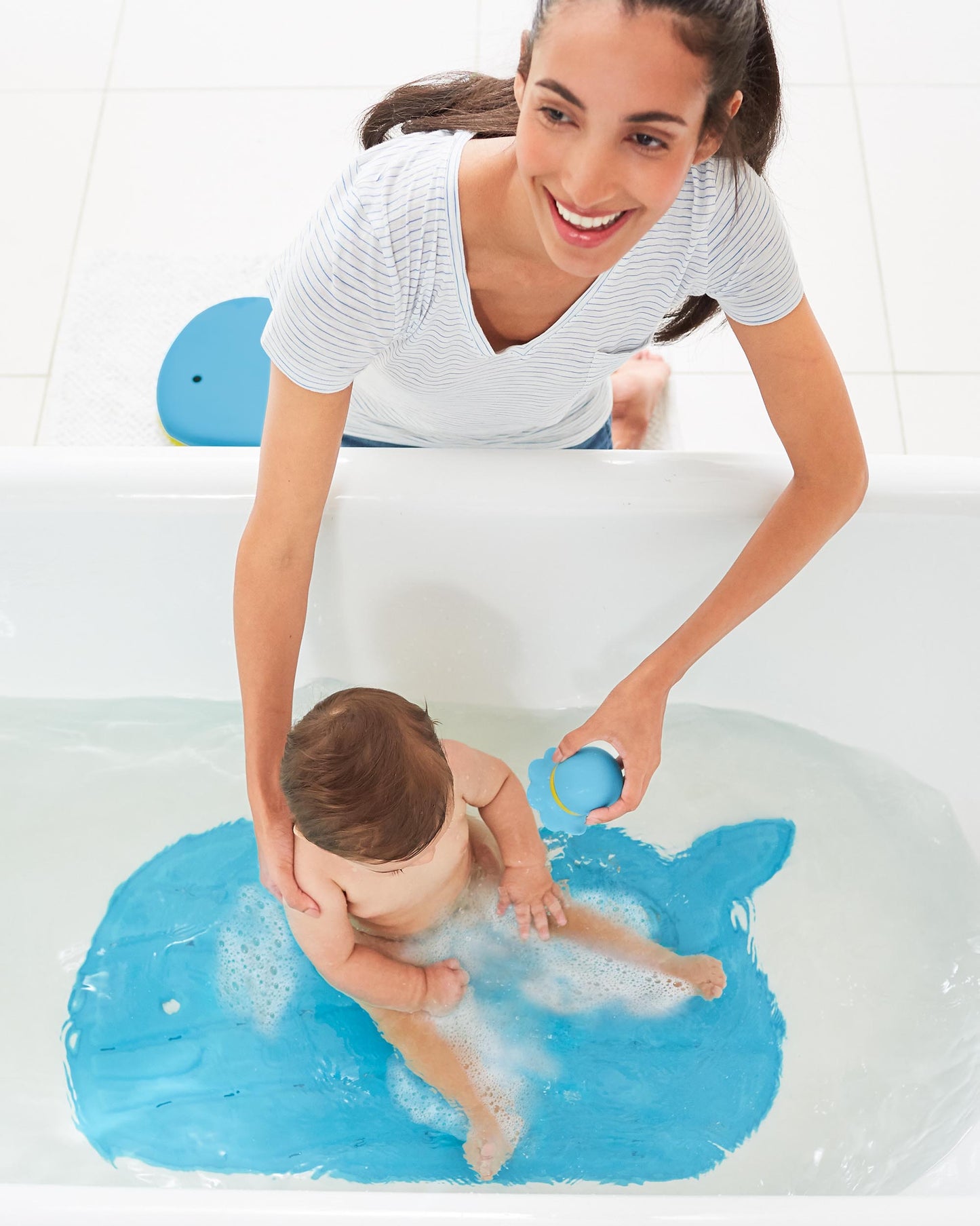 Moby® Bath Mat - Blue
