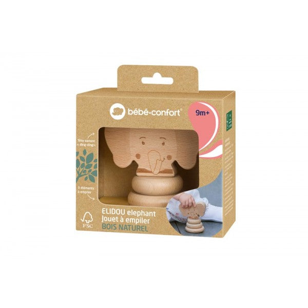 Wooden Elidou Elephant Stacking Toy