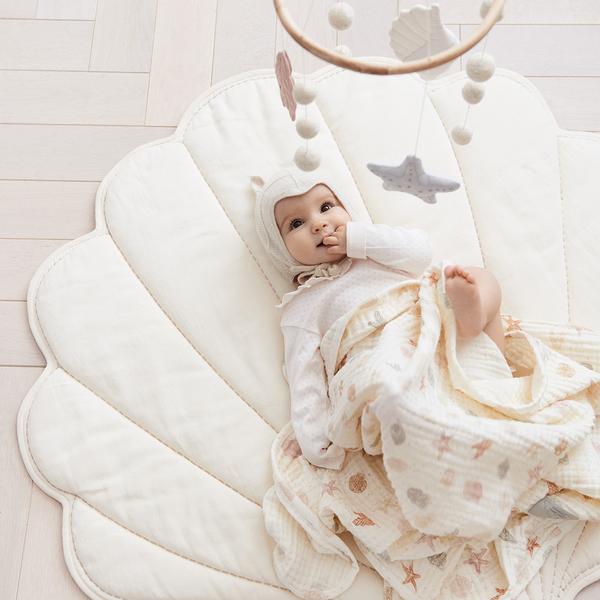 Sea Shell Playmat - Dusty Rose