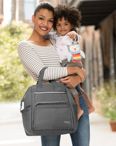 Mainframe Wide Open Diaper Backpack - Charcoal