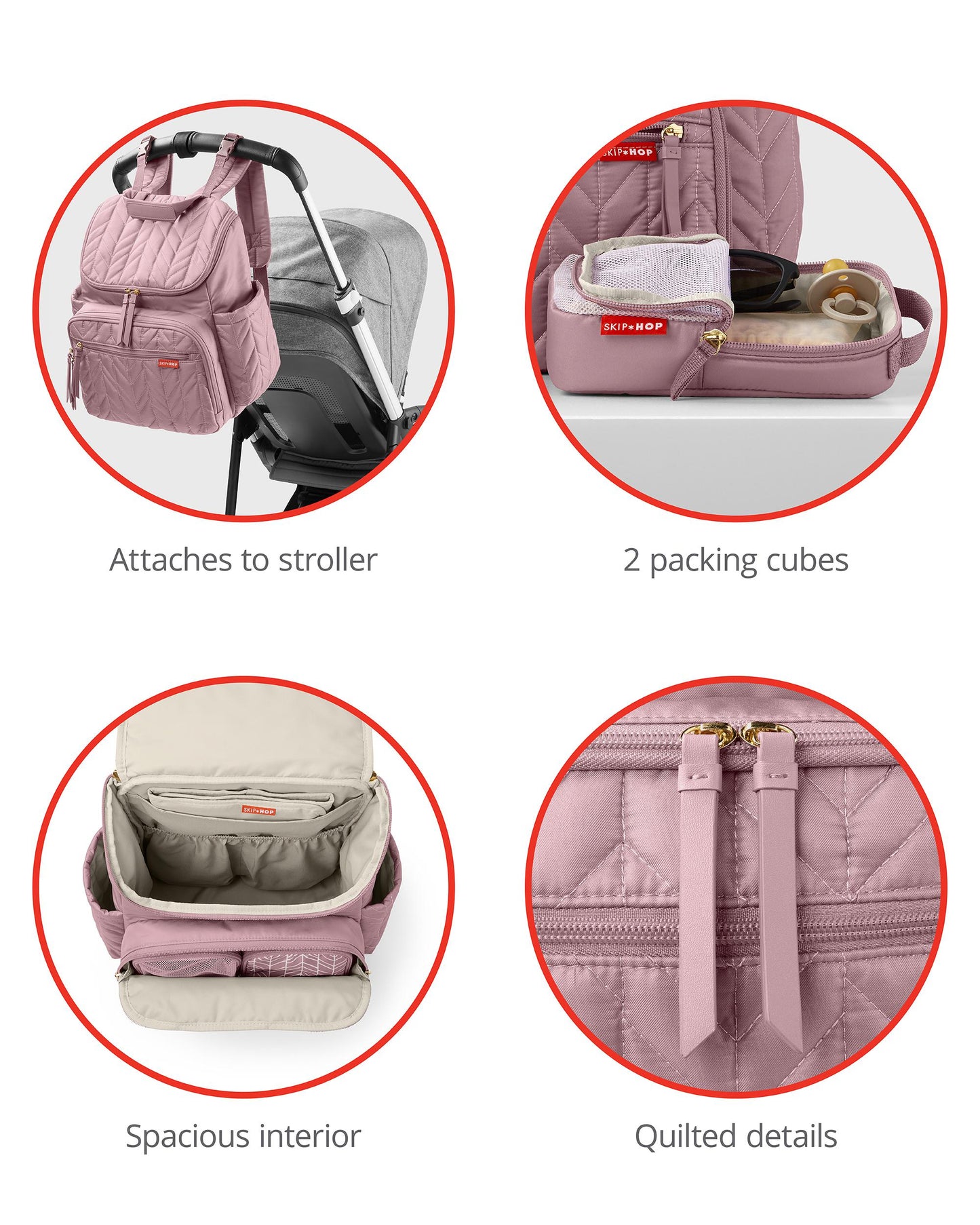 Forma Diaper Backpack - Mauve