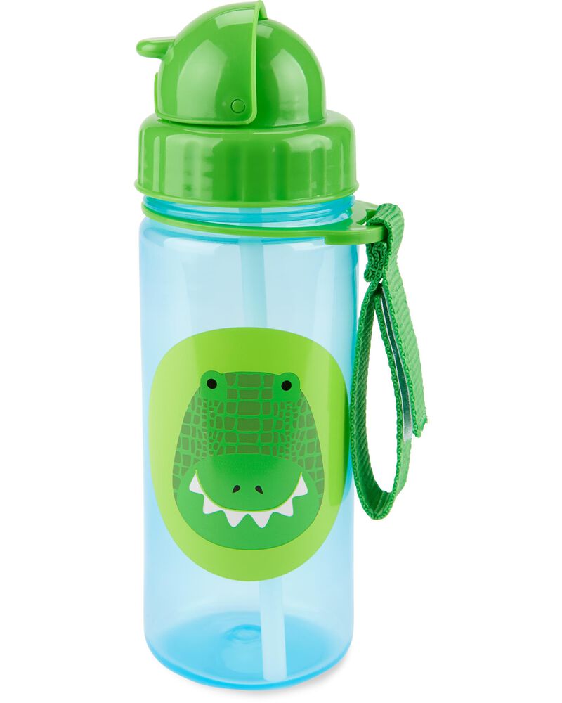Zoo Straw Bottle - Crocodile
