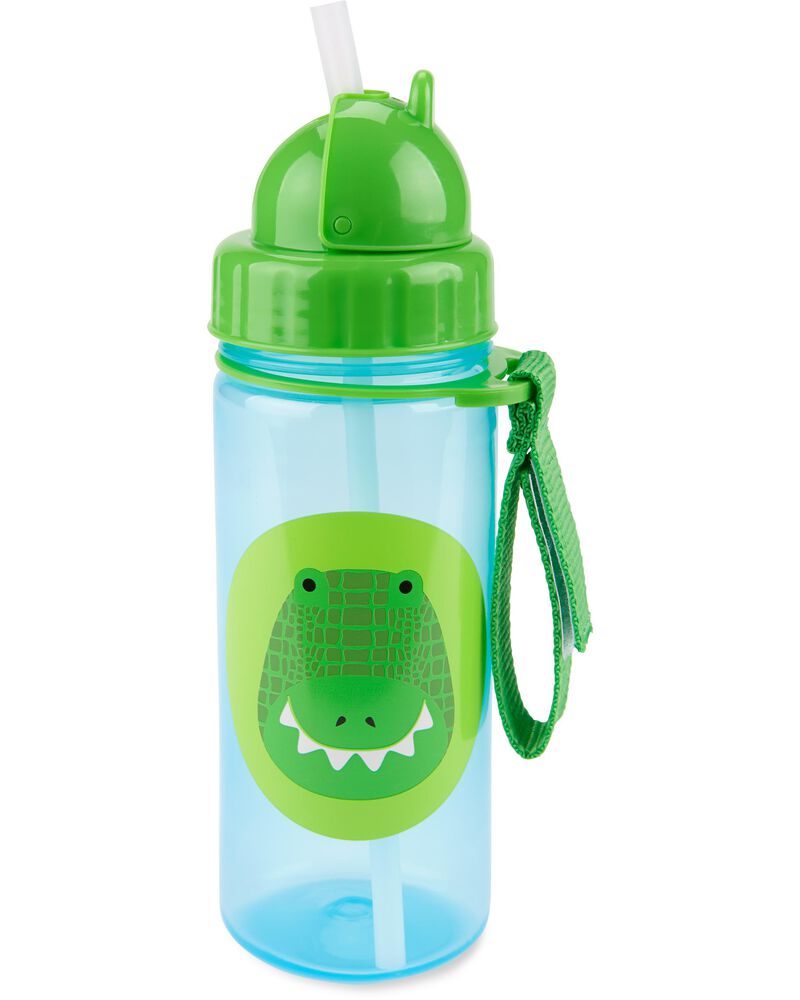 Zoo Straw Bottle - Crocodile