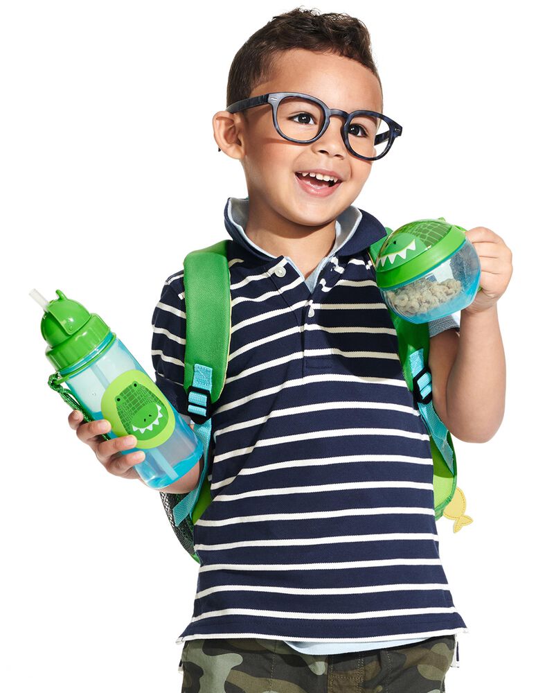 Zoo Straw Bottle - Crocodile