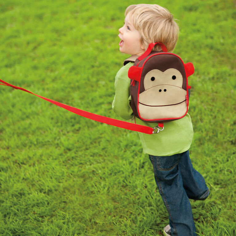 Mini Backpack With Safety Harness - Monkey