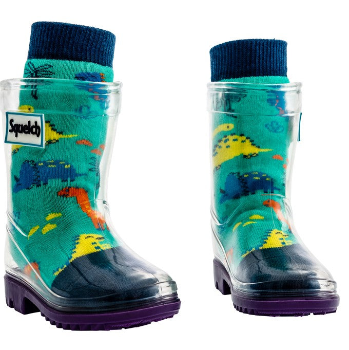 Cute Dinos Tot Welly Socks – Peek A Boo Store - Main Image