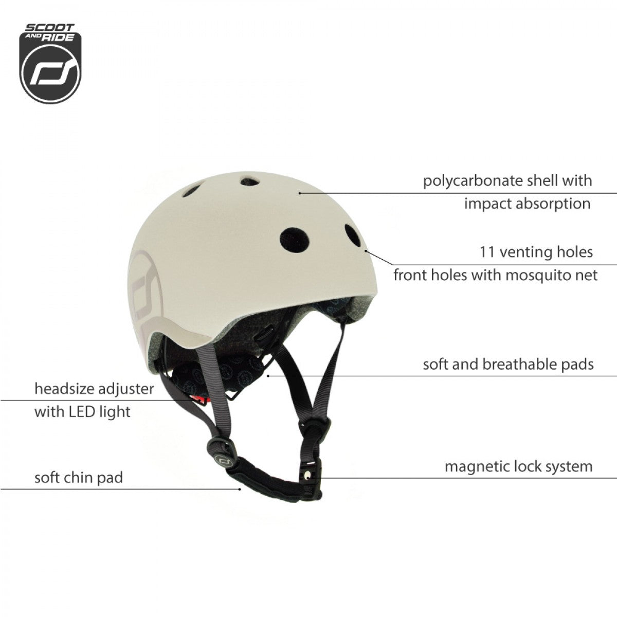 Kid Helmet S-M - Ash