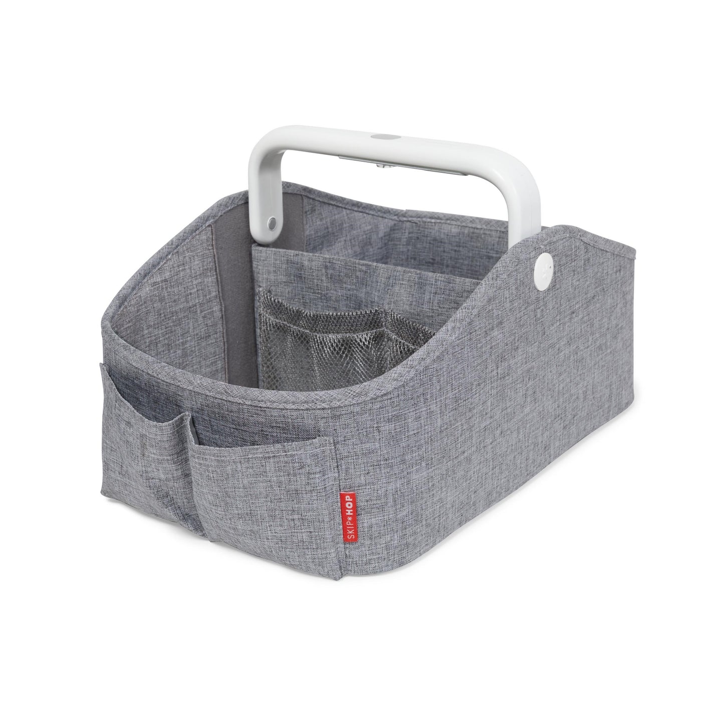 Nursery Style Light-Up Diaper Caddy - Grey