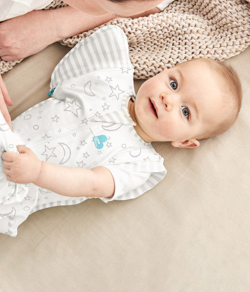 Swaddle Up™ Transition Bag Bamboo Original 1.0 TOG Stars and Moon Cream - LARGE