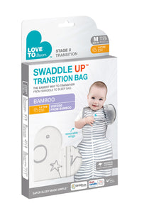 Swaddle Up™ Transition Bag Bamboo Original 1.0 TOG Stars and Moon Cream - MEDIUM