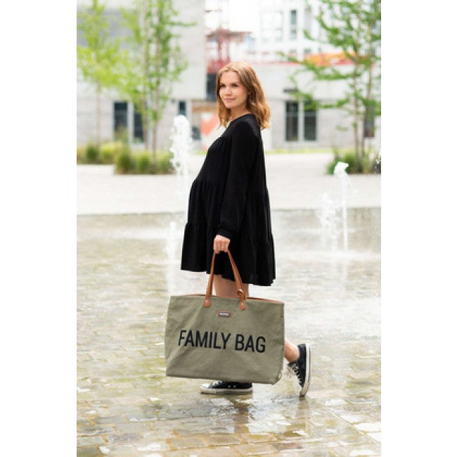 Family Bag Nursery Bag - Canvas Khaki