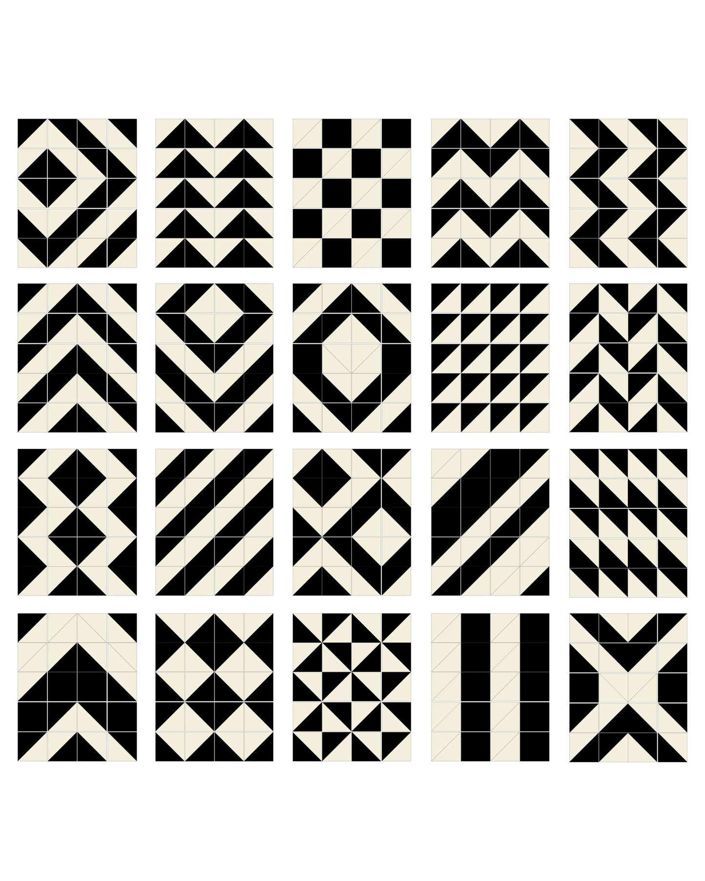Playspot Geo Foam Floor Tiles - Black / Cream