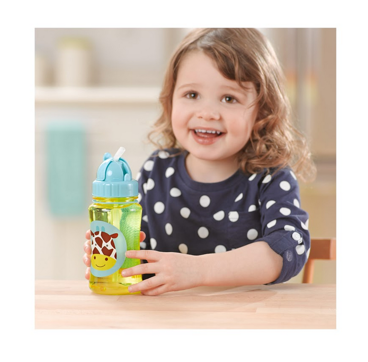 Zoo Straw Bottle Giraffe