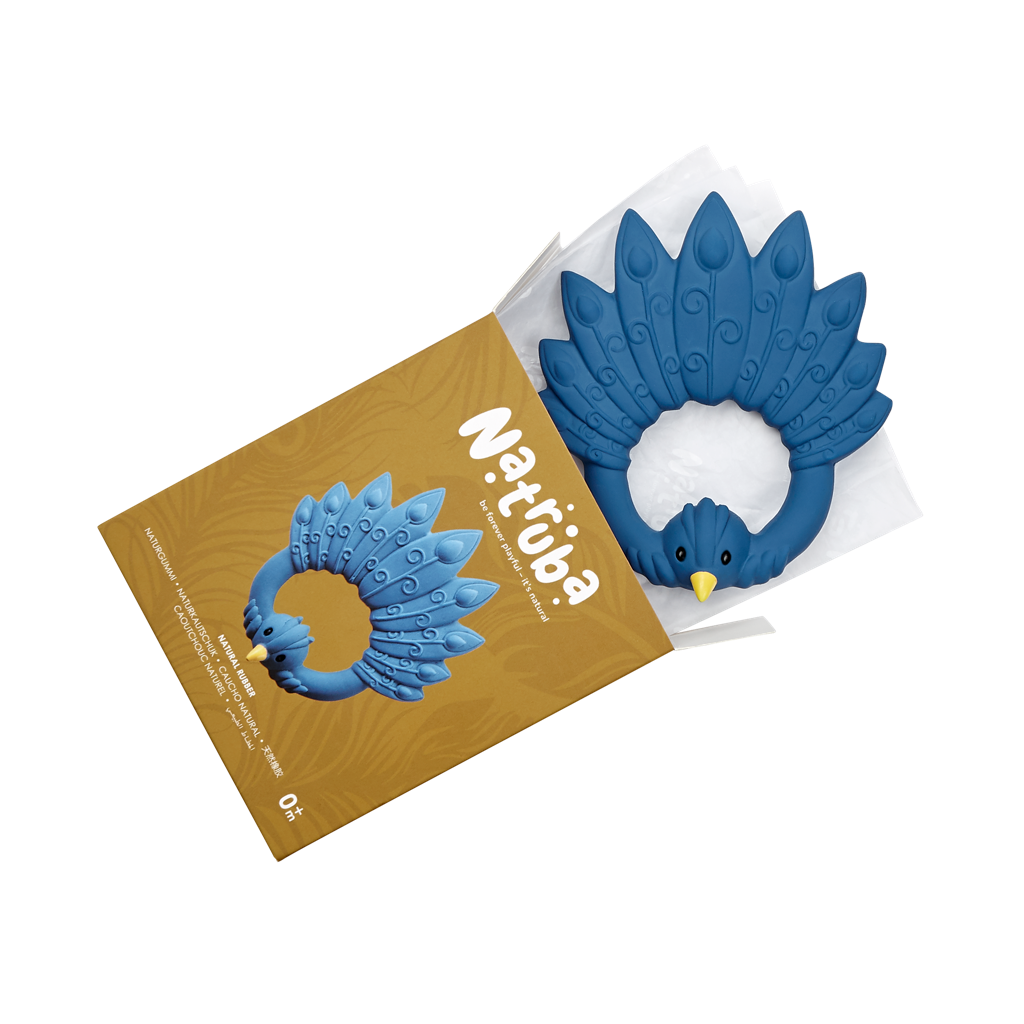 Teether Peacock Blue