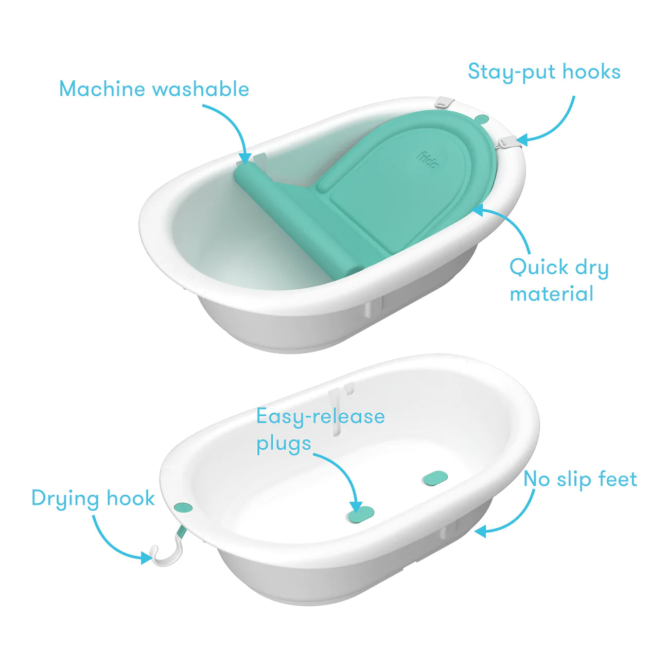4-in-1 Grow-With-Me Bath Tub
