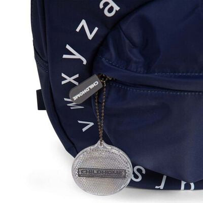 Kids School Backpack ABC - Navy White