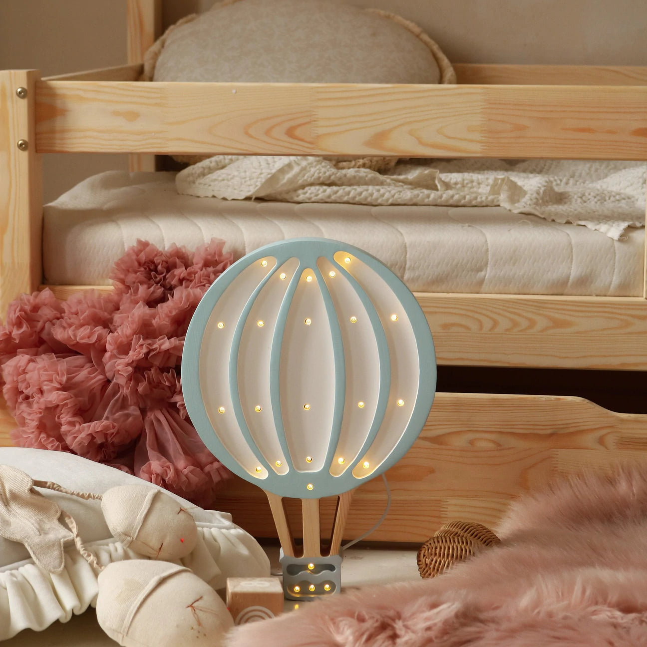 Little Lights Hot Air Balloon Lamp - Blue Sky
