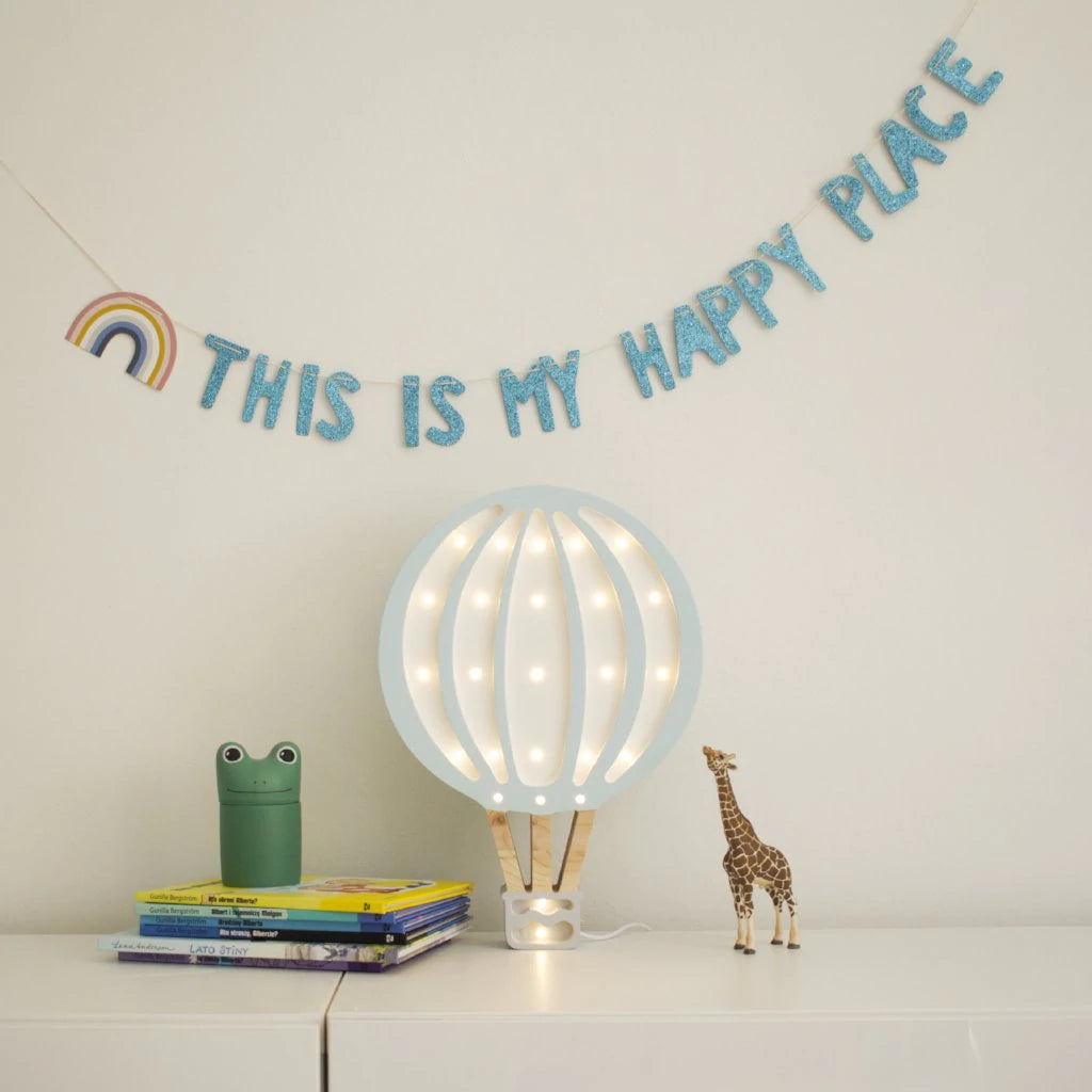 Little Lights Hot Air Balloon Lamp - Blue Sky